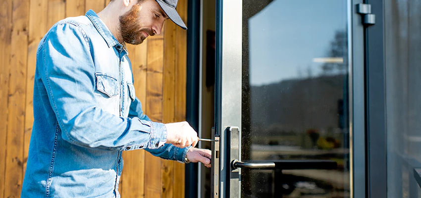 Frameless Glass Storefront Door Locks Replacement in Hillsborough, CA